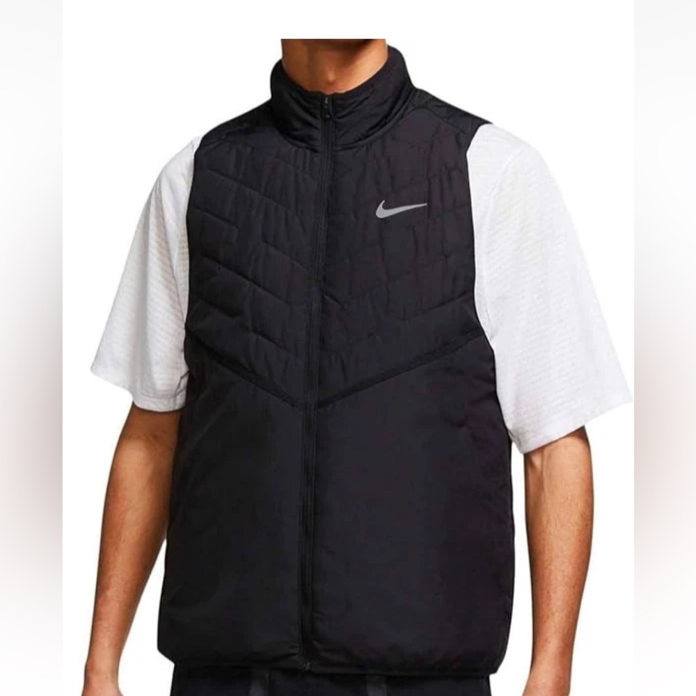 Nike Men's Therma-FIT Black Repel Lightweight Running Vest Size Small